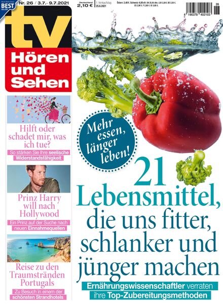 TV Horen und Sehen – 25 Juni 2021 Cover