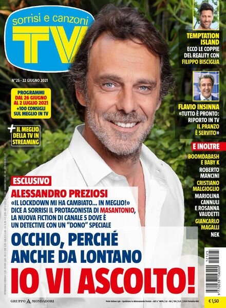 TV Sorrisi e Canzoni – 22 Giugno 2021 Cover