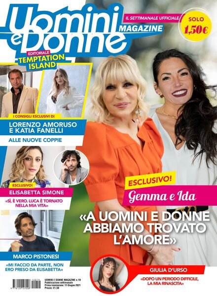 Uomini e Donne magazine – 11 giugno 2021 Cover
