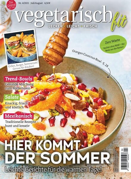 vegetarisch fit – 16 Juni 2021 Cover