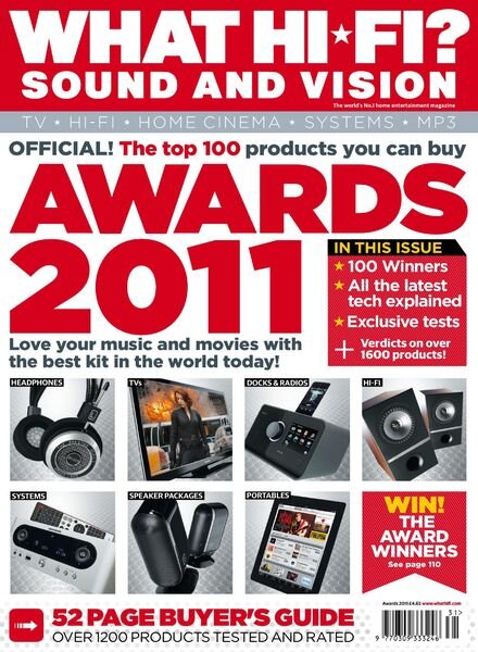 What Hi-Fi UK – Awards 2011 Cover