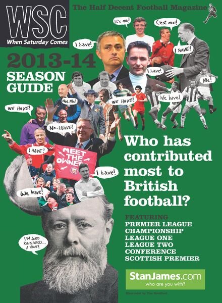 When Saturday Comes – 2013-14 Season Guide Cover