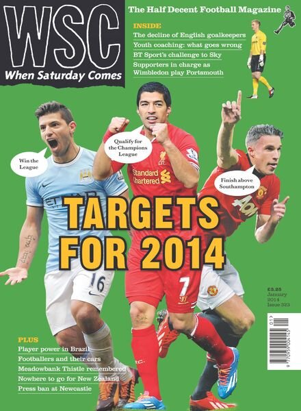 When Saturday Comes – January 2014 Cover