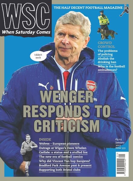 When Saturday Comes – January 2015 Cover