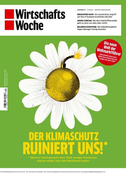 Wirtschaftswoche – 11 Juni 2021 Cover