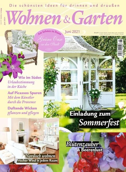 Wohnen & Garten – Juni 2021 Cover