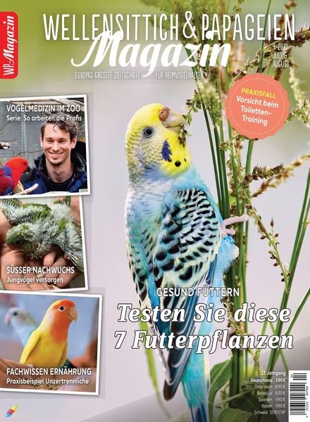 WP-Magazin Wellensittich & Papageien – Juli 2021 Cover