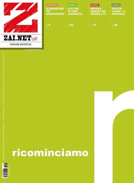 Zai.net Lab – Giugno 2021 Cover