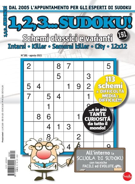 123 Sudoku – agosto 2021 Cover