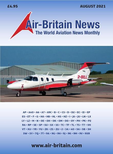 Air-Britain News – August 2021 Cover