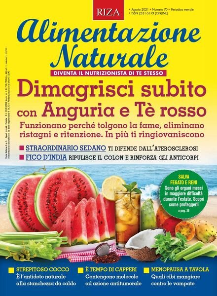 Alimentazione Naturale – Agosto 2021 Cover