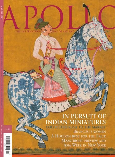 Apollo Magazine – March 2007 Cover