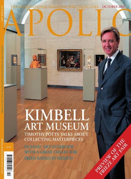Apollo Magazine – October 2007 Cover