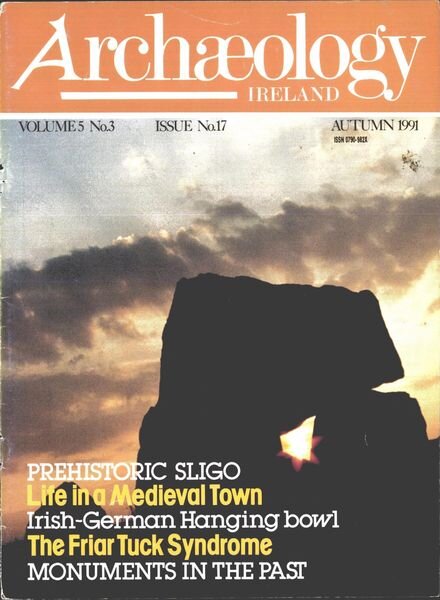 Archaeology Ireland – Autumn 1991 Cover