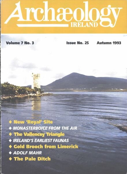 Archaeology Ireland – Autumn 1993 Cover