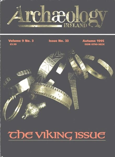 Archaeology Ireland – Autumn 1995 Cover