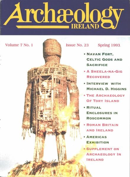 Archaeology Ireland – Spring 1993 Cover