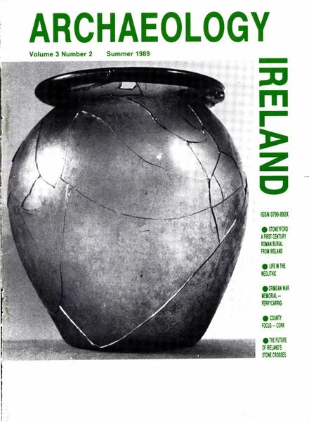Archaeology Ireland – Summer 1989 Cover