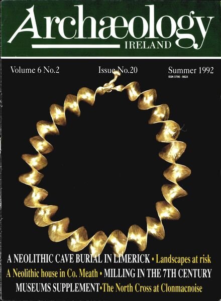 Archaeology Ireland – Summer 1992 Cover