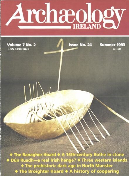 Archaeology Ireland – Summer 1993 Cover