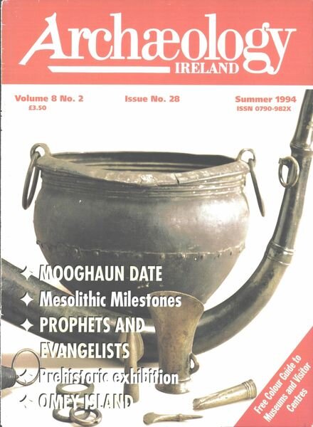 Archaeology Ireland – Summer 1994 Cover