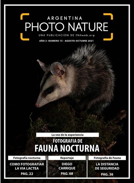 Argentina Photo Nature – Agosto-Octubre 2021 Cover