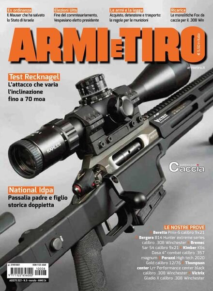Armi e Tiro – agosto 2021 Cover