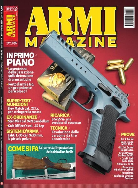 Armi Magazine – Settembre 2021 Cover