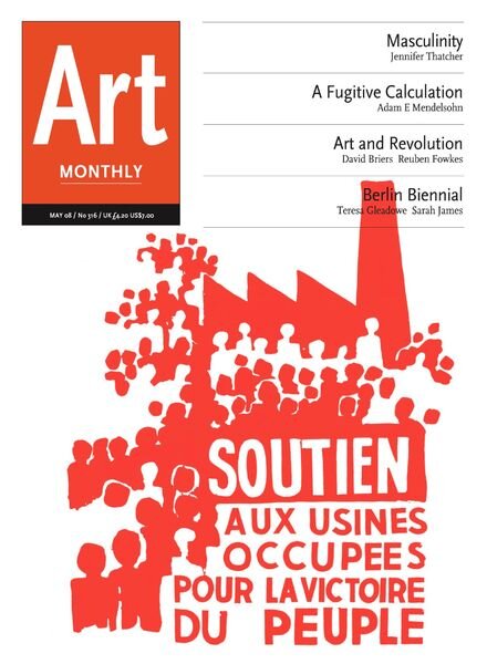 Art Monthly – May 2008 Cover