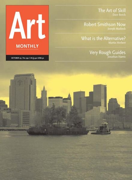 Art Monthly – October 2005 Cover