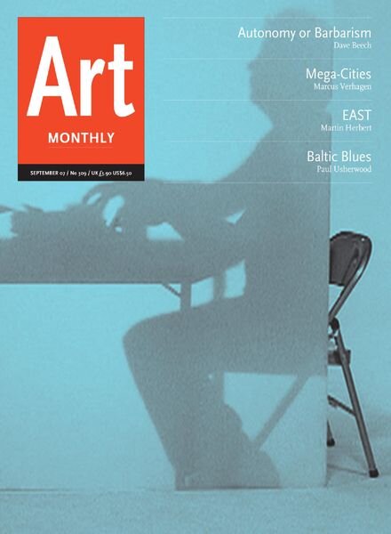 Art Monthly – September 2007 Cover