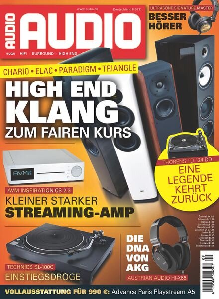 Audio Germany – September 2021 Cover