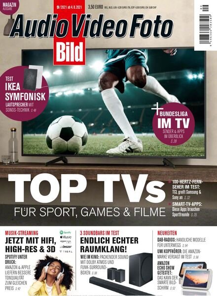 Audio Video Foto Bild – September 2021 Cover