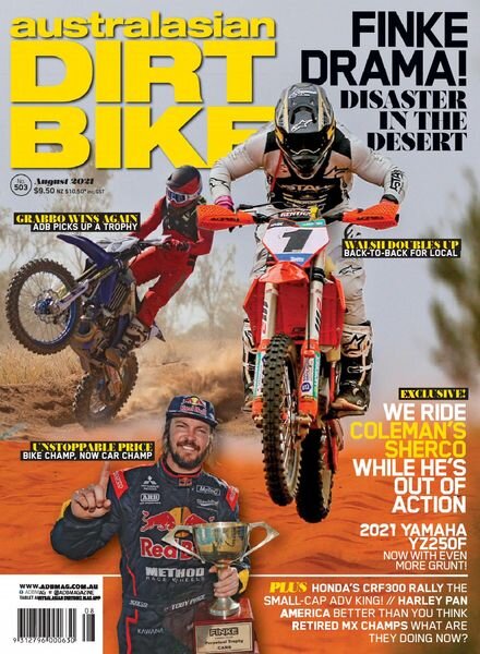 Australasian Dirt Bike – August 2021 Cover