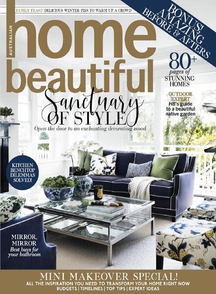 Australian Home Beautiful – August 2021 Cover