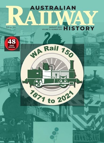 Australian Railway History – August 2021 Cover