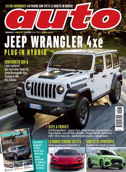 Auto – Agosto 2021 Cover