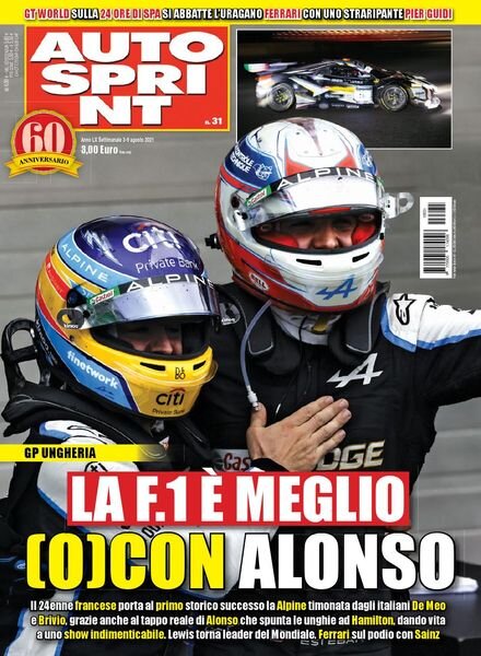 Auto Sprint – 3 Agosto 2021 Cover