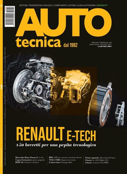 Autotecnica – agosto 2021 Cover