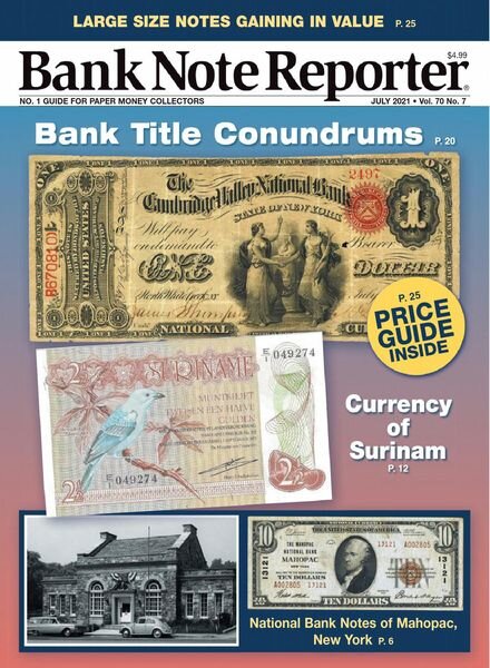 Banknote Reporter – July 2021 Cover