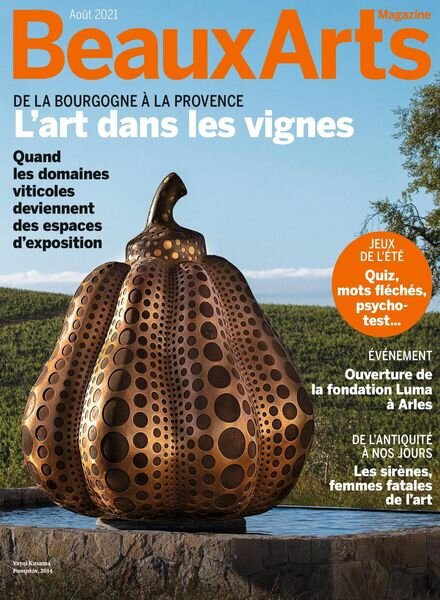 Beaux Arts – Aout 2021 Cover