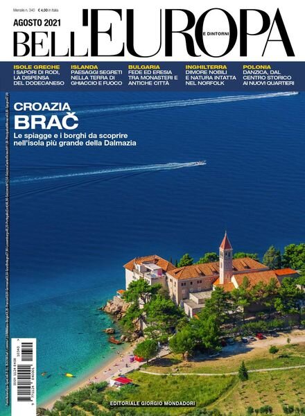 Bell’Europa – Agosto 2021 Cover