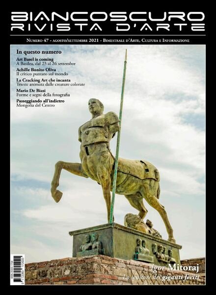 Biancoscuro Rivista d’Arte – Agosto-Settembre 2021 Cover