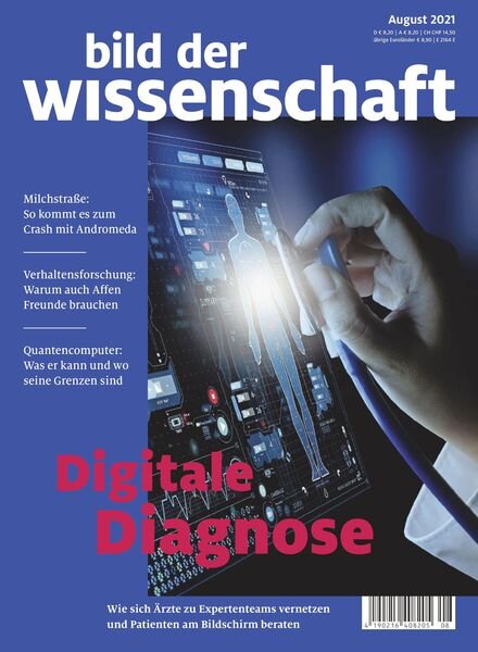 Bild der Wissenschaft – August 2021 Cover