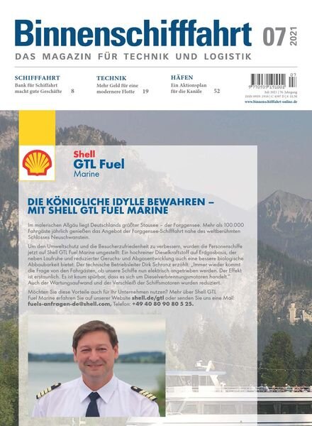 Binnenschifffahrt – Juli 2021 Cover