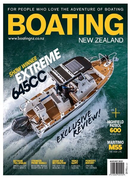 Boating New Zealand – August 2021 Cover