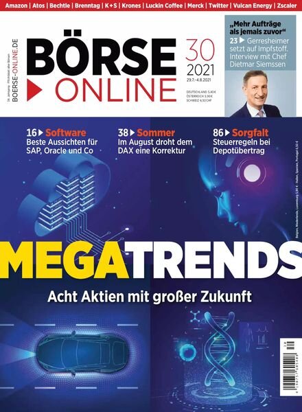 Borse Online – 29 Juli 2021 Cover
