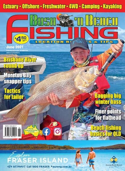 Bush ‘n Beach Fishing Magazine – June 2021 Cover