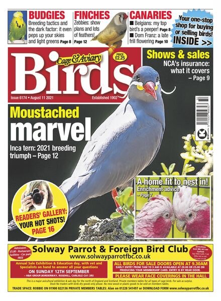 Cage & Aviary Birds – August 2021 Cover