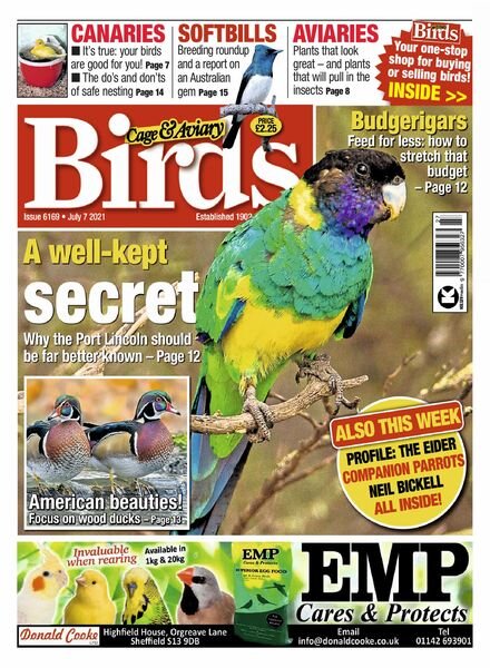 Cage & Aviary Birds – July 2021 Cover